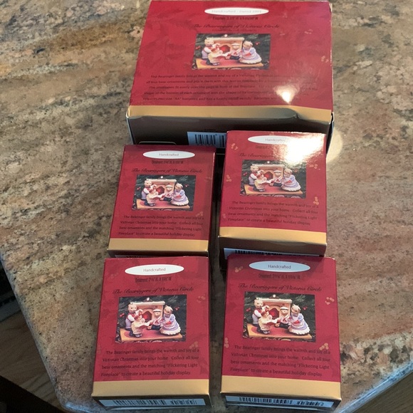 Vtg NIB 1993 Hallmark “The Bearingers of Victoria Circle” Ornaments (Set of 5) - Picture 3 of 9